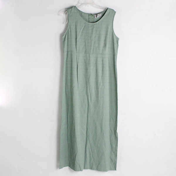 VTG Karin Stevens Women's Midi Dress & Jacket Set Size 10 Green Matching