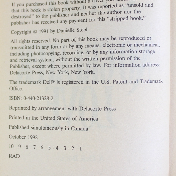 Lot of 3 Danielle Steel Romance Novels The Ring No Greater Love Lone Eagle PB