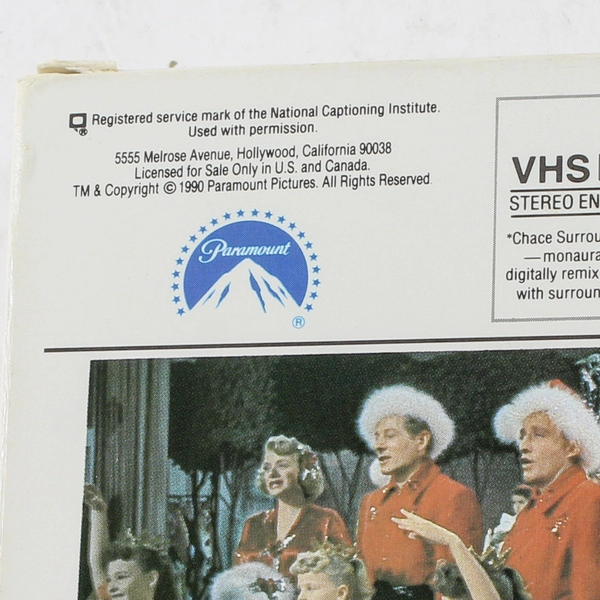 Irving Berlin's White Christmas VHS 1954 Paramount Home Video - As Is