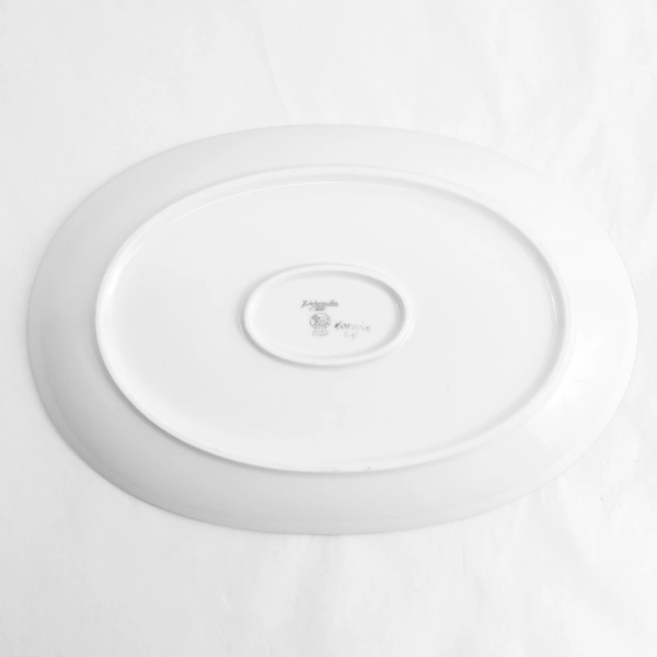 Vintage Hutschenreuther Selb Hand Painted Oval Floral Platter Signed And Dated