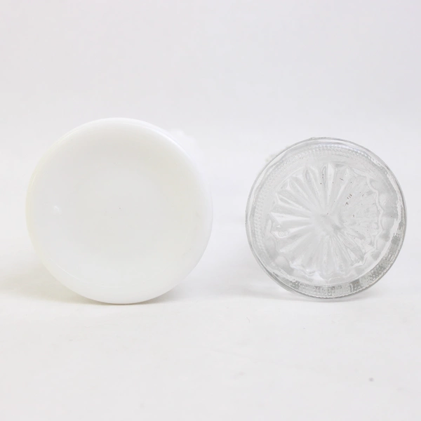 Lot of 2 Vintage Anchor Hocking Stars and Bars Pressed Glass Bud Vases 6" & 9"