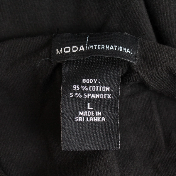 Moda International Short Black Babydoll Dress Women's Size Large