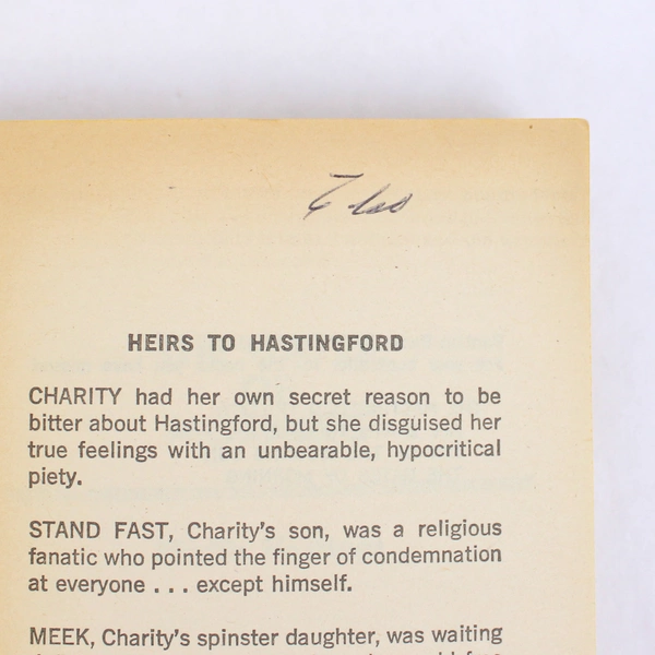 The Gates of Morning by Phyllis Hastings #3 The Hastingford Trilogy 1977 PB