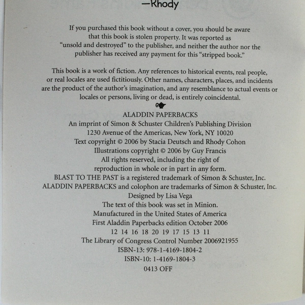 Lot of 6 Ben Franklin's Fame Books by Deutsch & Cohon 2006 Aladdin PB