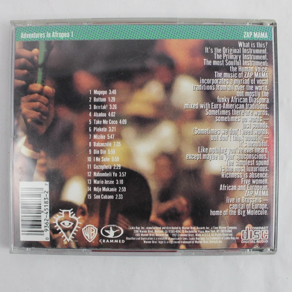 Adventures in Afropea Vol. 1 by Zap Mama CD 1993 Warner Bros.