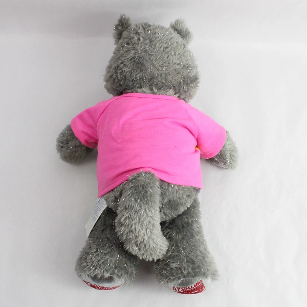 Build a Bear Wiley Wolf Plushy Stuffed Animal 25th Anniversary Gray Sparkle