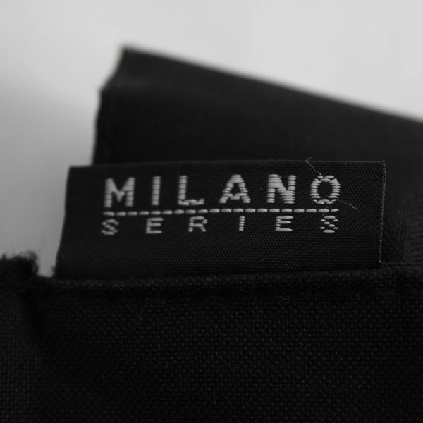 Milano Series Insulated Black Simple Lunch Bag Stylish Long Handles