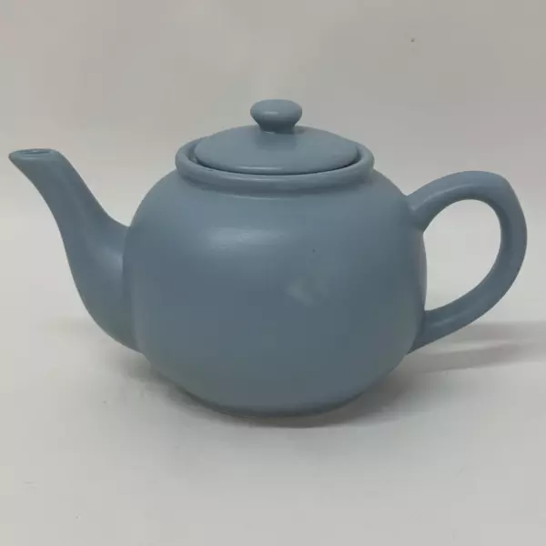 Design Pac Hand Painted Blue Ceramic Teapot Vintage Collectible Teapot