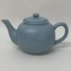 Design Pac Hand Painted Blue Ceramic Teapot Vintage Collectible Teapot