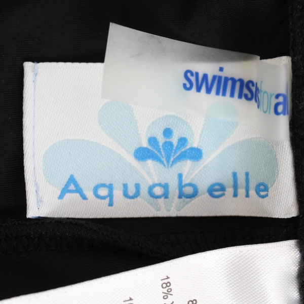 Aquabelle Plus Size Black Swim Shorts Women's Size 34