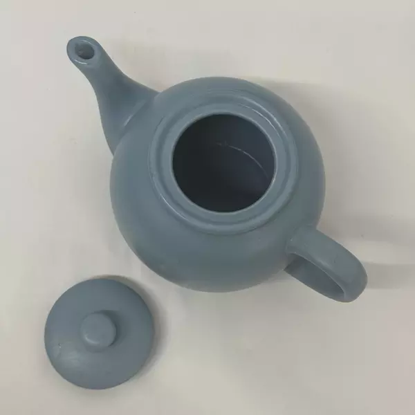 Design Pac Hand Painted Blue Ceramic Teapot Vintage Collectible Teapot