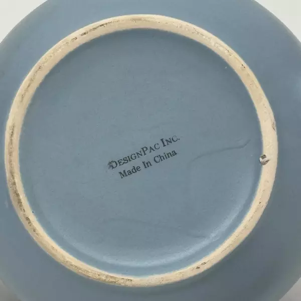 Design Pac Hand Painted Blue Ceramic Teapot Vintage Collectible Teapot