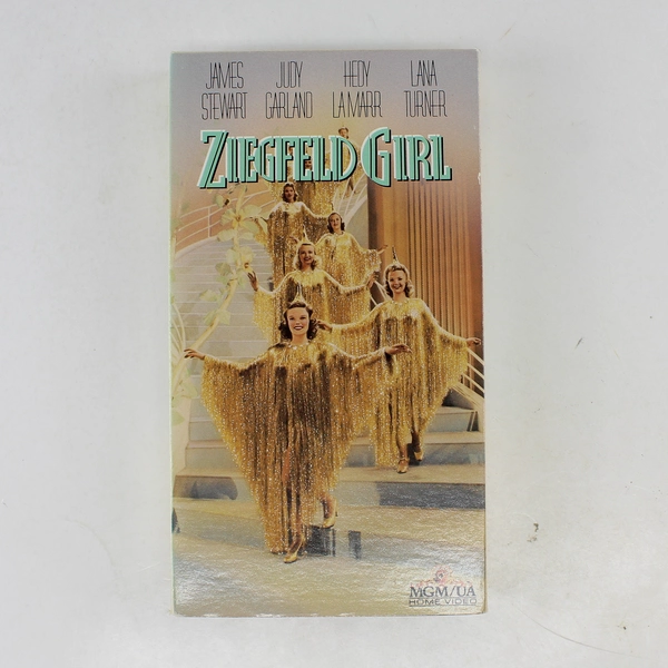 Ziegfeld Girl VHS 1993 MGM/UA James Stewart Judy Garland Lana Turner B&W 1941