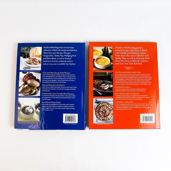 Lot Of 2 Food & Wine Annual Cookbook Recipes 2010 2011 Hardcover
