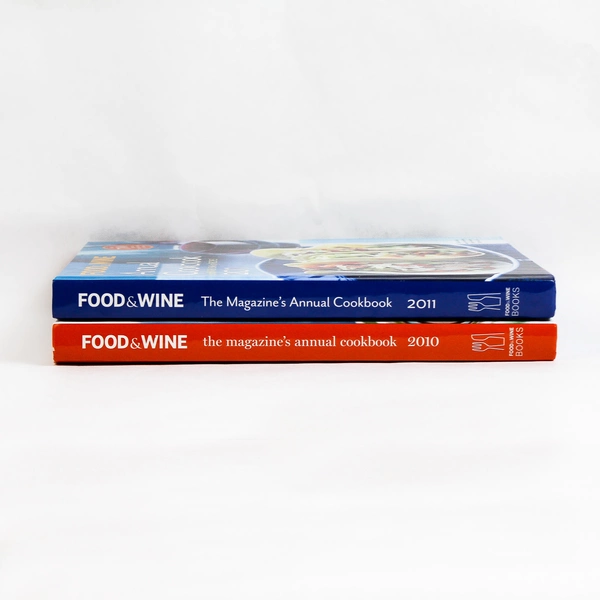 Lot Of 2 Food & Wine Annual Cookbook Recipes 2010 2011 Hardcover