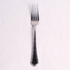 Kirk Stieff Ribbon Reed Dinner Fork Stainless Steel Flatware with Woven Pattern