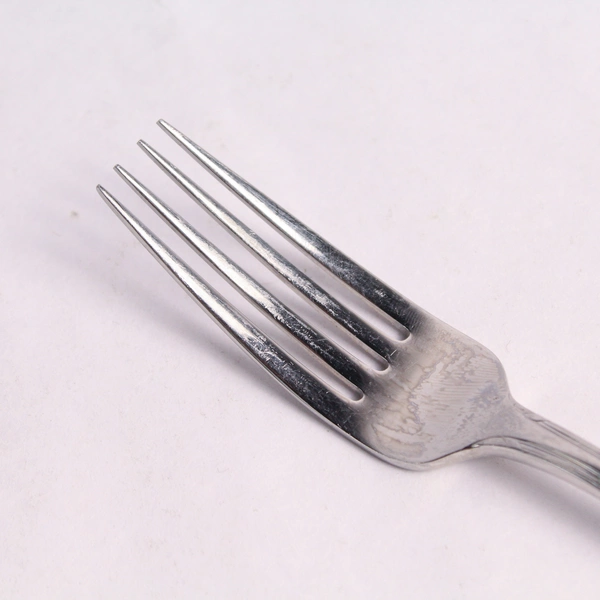 Kirk Stieff Ribbon Reed Dinner Fork Stainless Steel Flatware with Woven Pattern