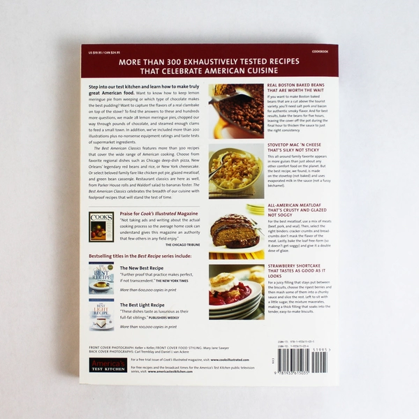 The Best American Classics 2006 America's Test Kitchen Paperback