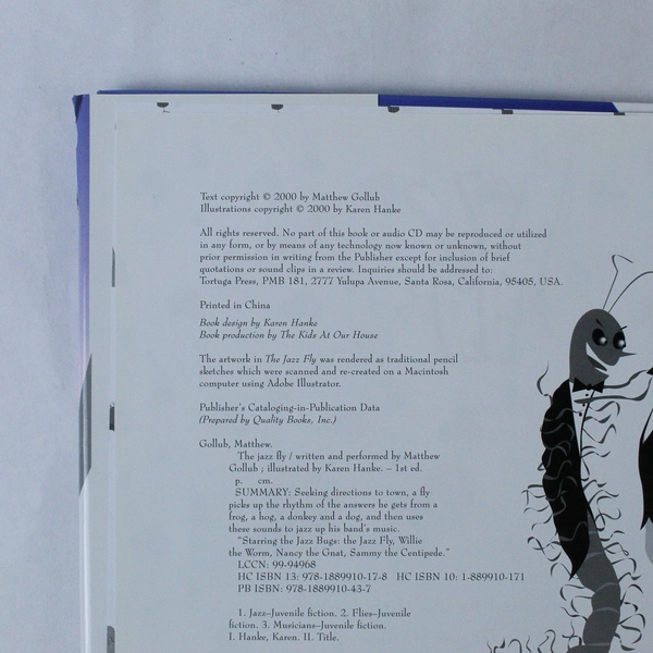 The Jazz Fly by Mathew Gollub HC Book with Sealed Audio CD - Pre-Owned