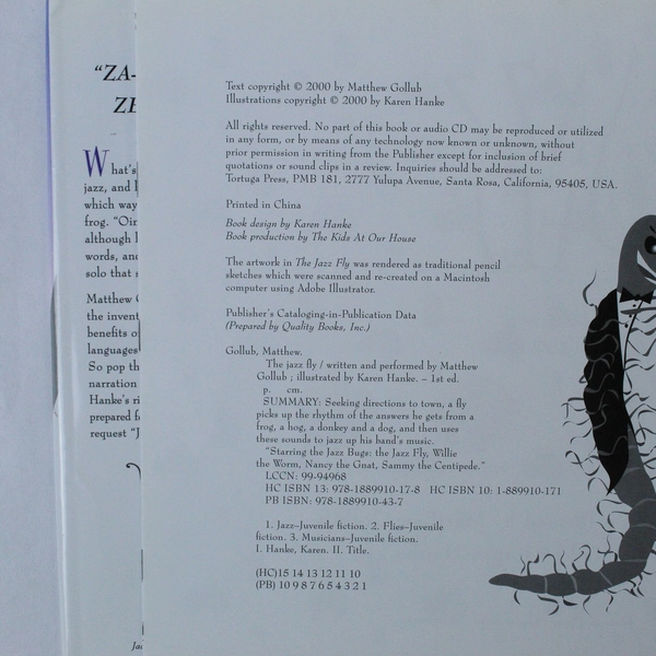 Lot of 3 The Jazz Fly by Mathew Gollub with Audio CD - Good Condition