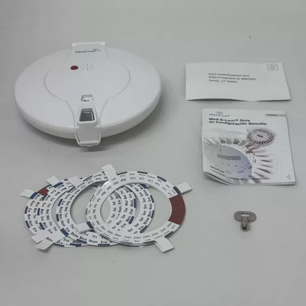 Med-E-Lert Locking Automatic Pill Dispenser with Key And Manual