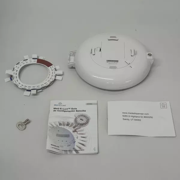 Med-E-Lert Locking Automatic Pill Dispenser with Key And Manual