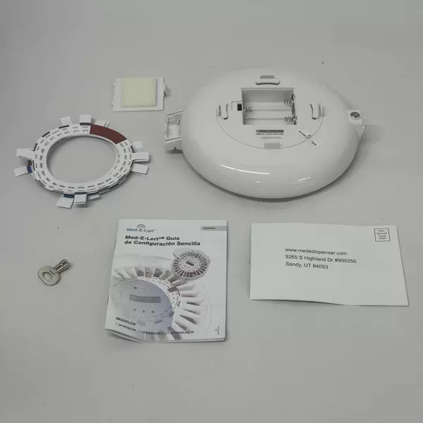 Med-E-Lert Locking Automatic Pill Dispenser with Key And Manual