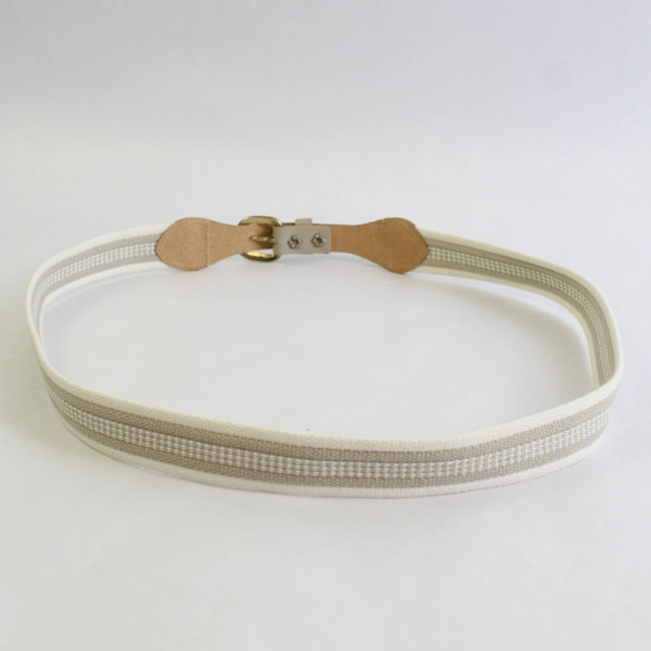 White Woven Belt Women's Size 14 Casual Fashion Accessory 32-34 Inch Waist 