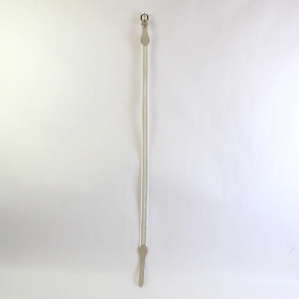 White Woven Belt Women's Size 14 Casual Fashion Accessory 32-34 Inch Waist 