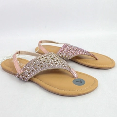 Fifth & Luxe Sling Back Sandals Pink Glitter Cushioned 7W