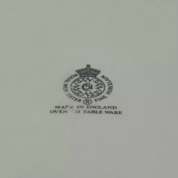 Vintage Royal Worcester Eversham Gold 8" Round Flan Dish Fine China