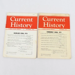 Lot of 2 Current History Magazines A World Affairs Monthly 1970-1971