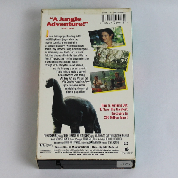 Baby Secret of the Lost Legend VHS 1996 Touchstone Home Entertainment
