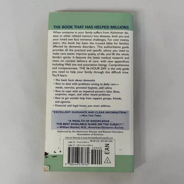 36-Hour Day by Nancy L. Mace MA & Peter V. Rabins MD 2006 Paperback