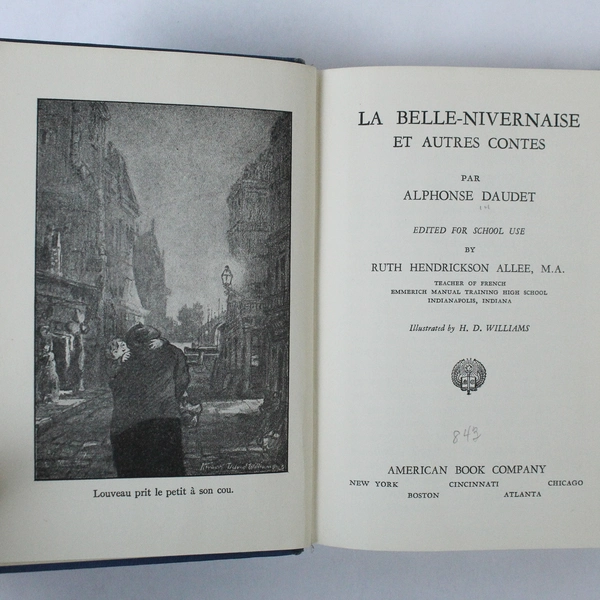 La Belle-Nivernaise et Autres Contes par Alphonse Daudet 1933 HC French Book