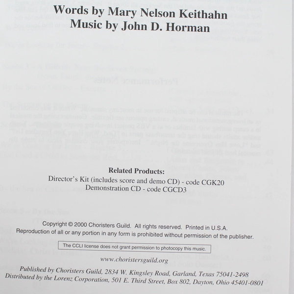 By the Sea Sheet Music & CD Intergenerational Christian Music Album