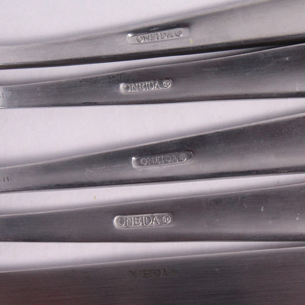 Set of 5 Oneida Anderson Stainless Steel Flatware 2 Forks 2 Spoons 1 Knife