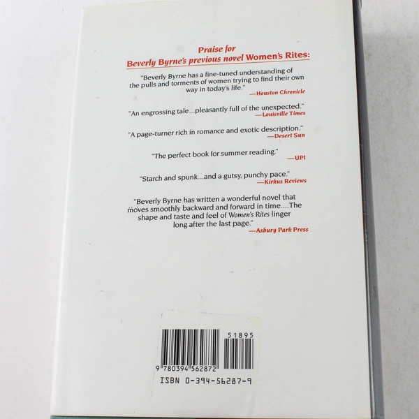 A Matter of Time by Beverly Byrne 1987 Hardcover Villard Books - Good