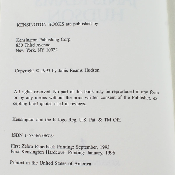 Apache Temptation by Janis Reams Hudson 1993 Hardcover Good Condition