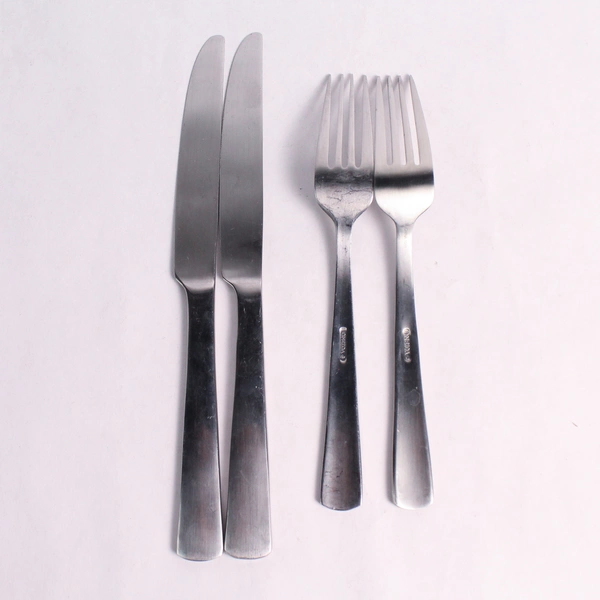 Set of 4 Oneida Anderson Stainless Steel 2 Dinner Forks and 2 Dinner Knives