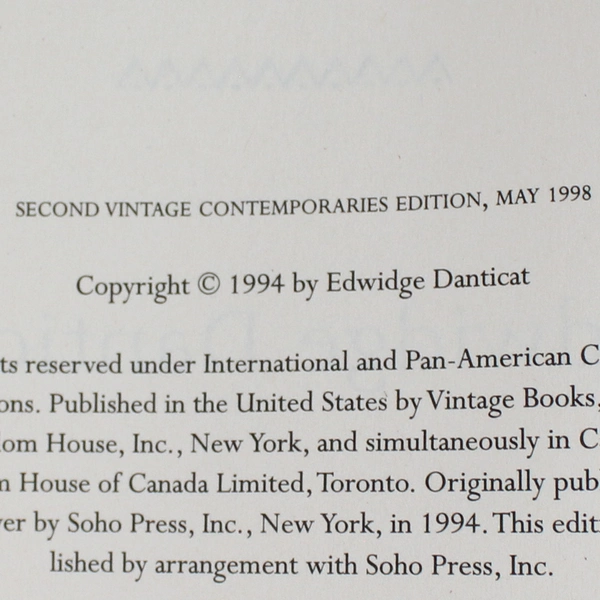 Breath, Eyes, Memory by Edwidge Danticat 1998 Paperback Oprah's Book Club