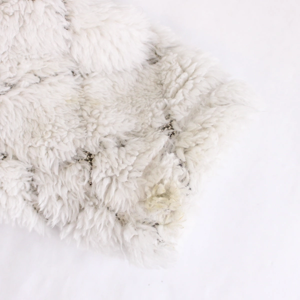 St. John's Bay Women's Fuzzy White Full-Zip Jacket Medium Warm Cozy