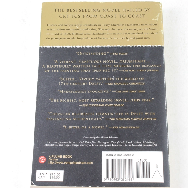 Girl with a Pearl Earring by Tracy Chevalier 2001 Paperback Good Condition