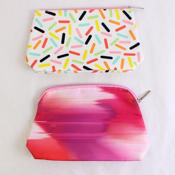 Lot of 2 Clinique Women's Cosmetic Makeup Bags