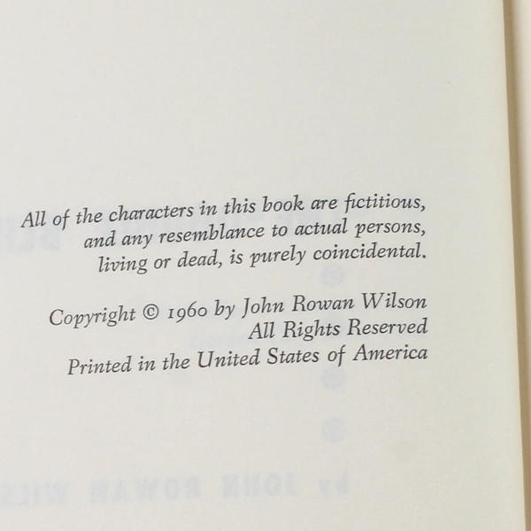 The Double Blind by John Rowan Wilson 1960 Hardcover - Good Condition