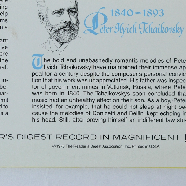 Classical Gold Beethoven & Tchaikovsky 1978 Vintage Vinyl LP RCA Reader's Digest