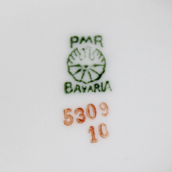 Antique PMR Jaeger And Co Gravy Boat with Under Plate 5309 Pink Roses Design