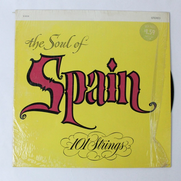 101 Strings The Soul of Spain Vol 1 Vinyl LP Record Alshire 1972 S-5018