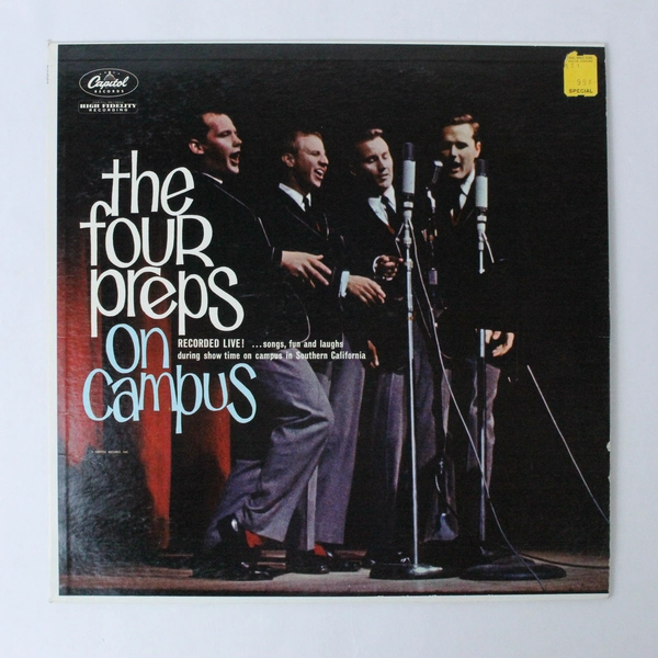 The Four Preps On Campus Vinyl LP Album Capitol T 1566 Pre-Owned Record