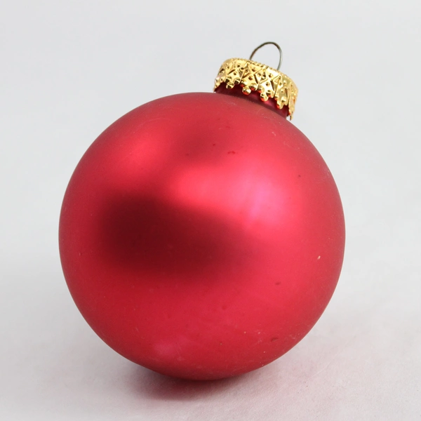 Lot of 23 Solid Red Ball Ornaments for Valentines Day or Christmas